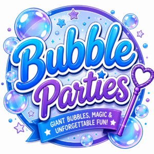 Bubble party clickable logo
