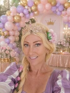 Rapunzel princess entertainer at a children's birthday party in Sydney